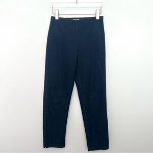 Eileen Fisher Side Zip Blue Cotton Denim Slim Jean Pant Size PP Petite XS